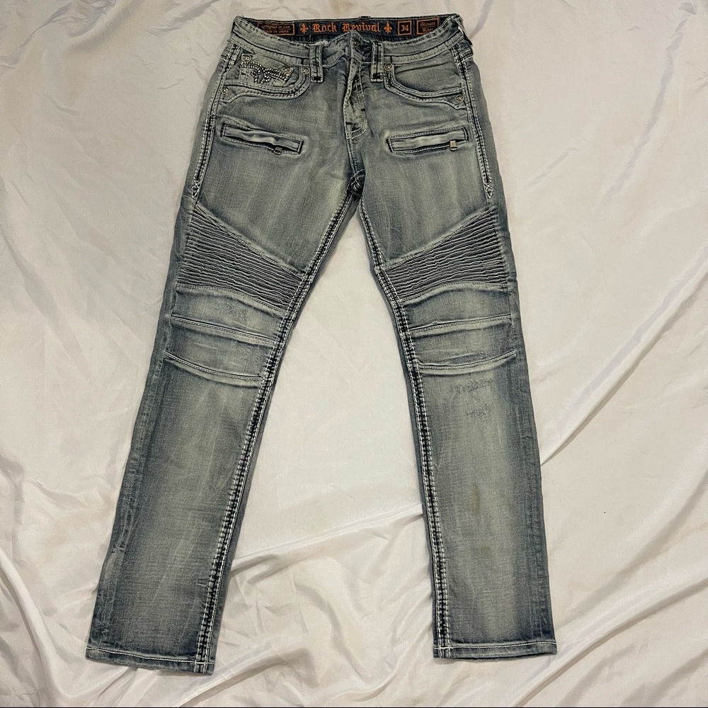 Mens vintage Rock Revival denim
